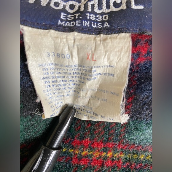 Men's Vintage Woolrich Winter Barn Chore Coat Wool Flannel Lined Made in USA XL - Picture 5 of 7